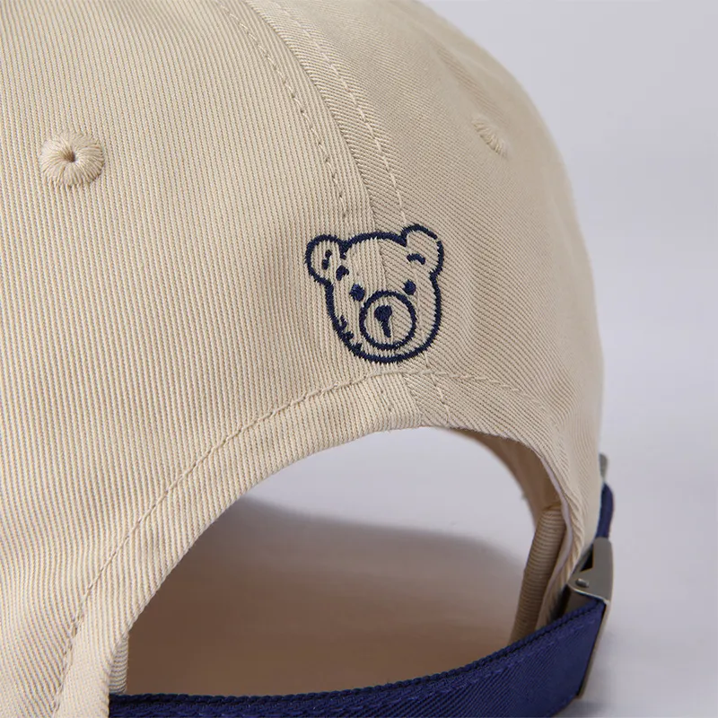 FILA FUSION Cotton Baseball Caps Unisex Light Heather Khaki/Hannibal Blue-7