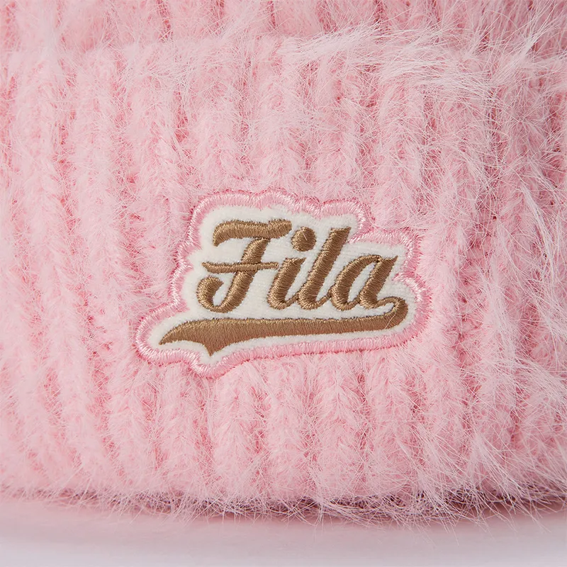 FILA FUSION Acrylic Beanies Women's Gel Pink-3
