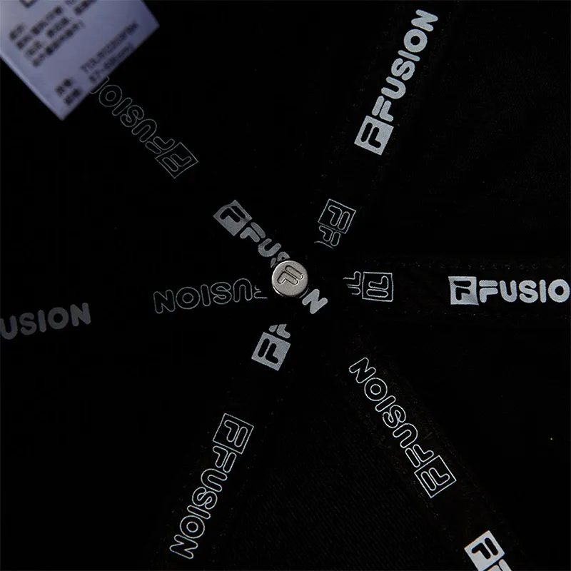 FILA FUSION Cotton Baseball Caps Unisex Black-7