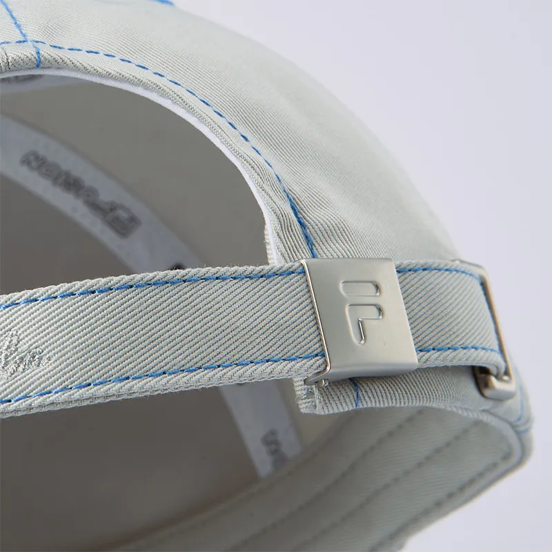 FILA FUSION Cotton Baseball Caps Unisex Light Clear Gray-7