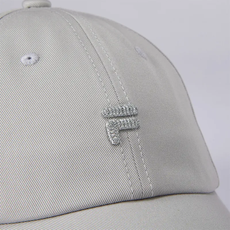 FILA FUSION Cotton Baseball Caps Unisex Blue Mist Gray-4