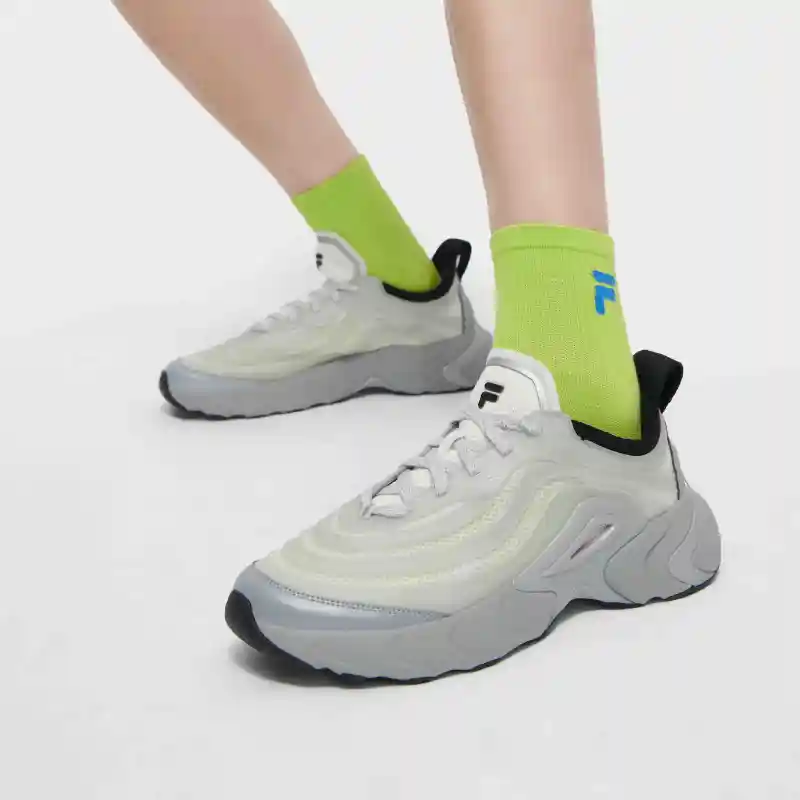 FILA FUSION Ray 4 Anti Slip Wear Resistant Low Top Casual Shoes Men's Gray-5