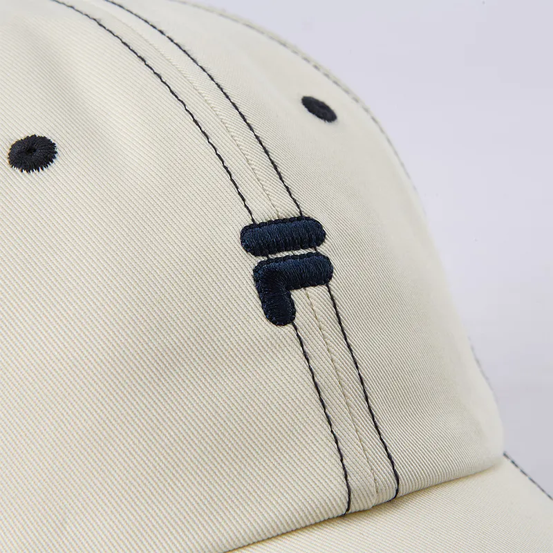 FILA FUSION Cotton Baseball Caps Unisex Water Ecru-3