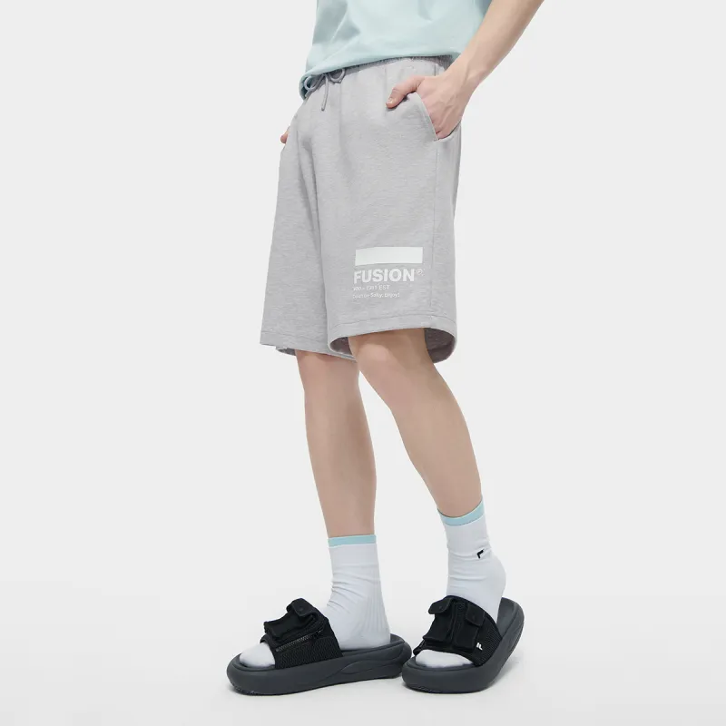 FILA FUSION CROSS OVER Casual Shorts Men Light Gray-3
