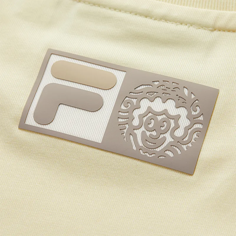 FILA FUSION x MR.DOODLE T Shirt Women's Light Zhen Yellow YE-5