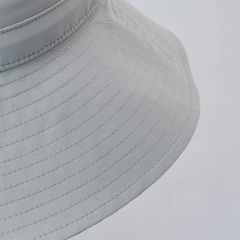 FILA FUSION Polyester Bucket Hats Unisex Cloud Gray-5