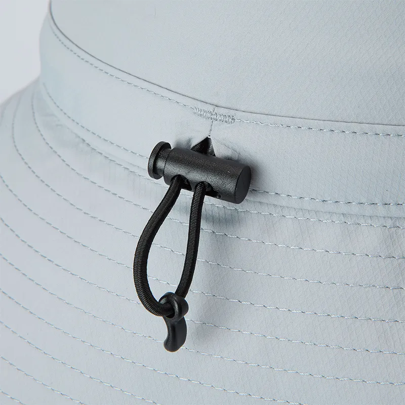 FILA FUSION Polyester Bucket Hats Unisex Cloud Gray-6