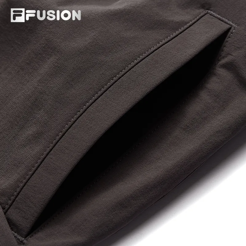 FILA FUSION Casual Shorts Men Dark Brown Gray-2