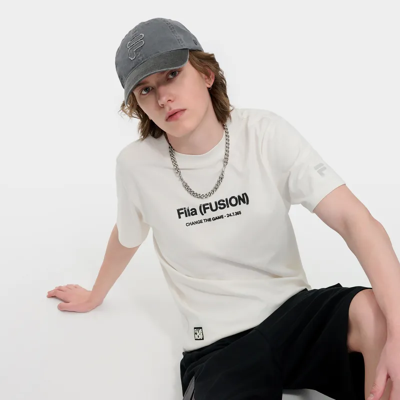 FILA FUSION WORKWEAR T Shirts Men Cloud White-4