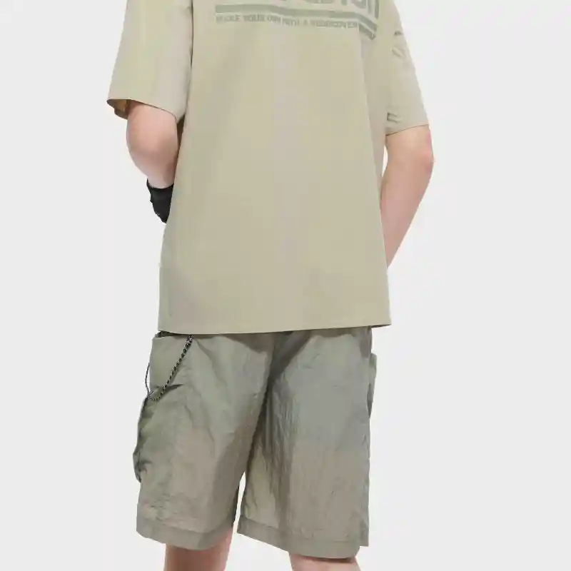 FILA FUSION Casual Shorts Men's Feather Gray green-7