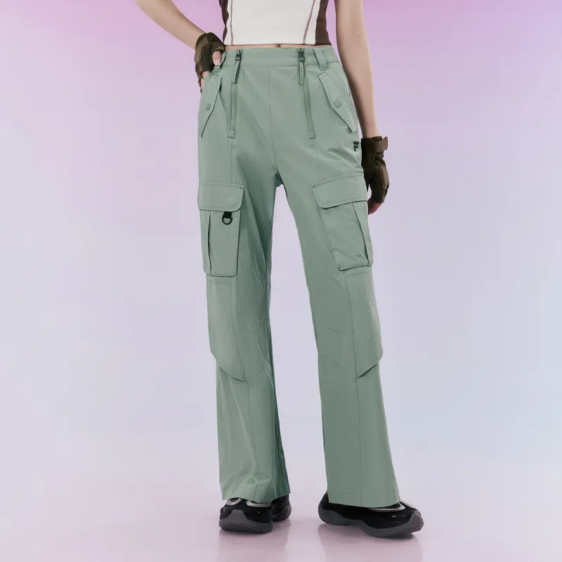 FILA FUSION Casual Pants Women's Light Green-4