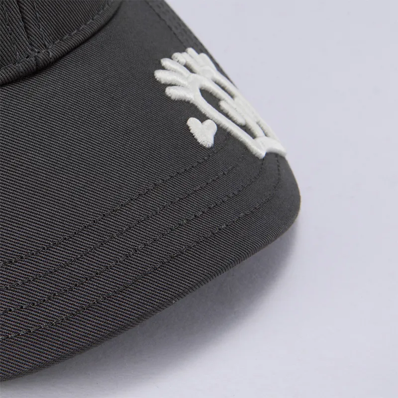 FILA FUSION x MR.DOODLE Cotton Baseball Caps Unisex Iron Ore Gray-5
