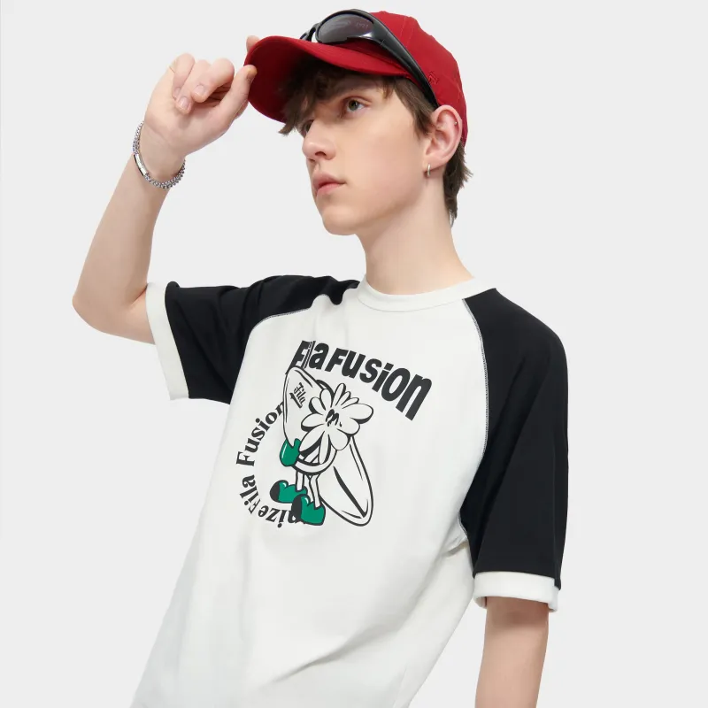FILA FUSION INLINE Series T Shirts Men White-4