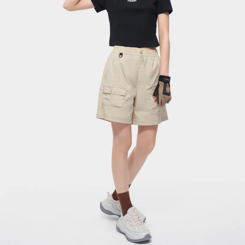 FILA FUSION URBAN TECH Casual Shorts Women's Khaki-4
