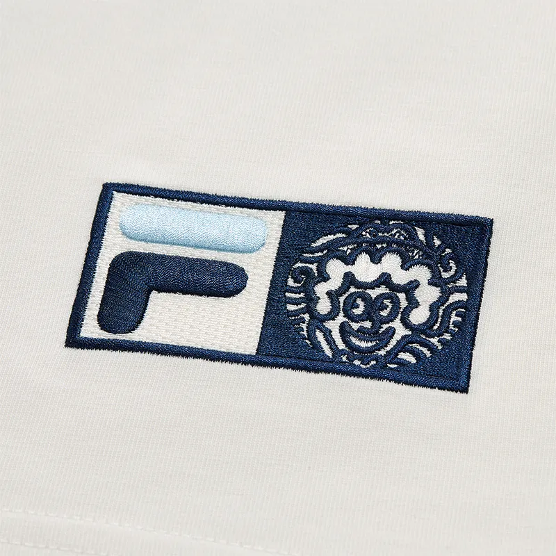 FILA FUSION x MR.DOODLE T Shirt Unisex Cloud White-4