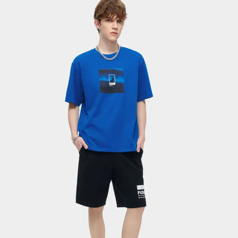 FILA FUSION T Shirt Unisex Distant Blue-2