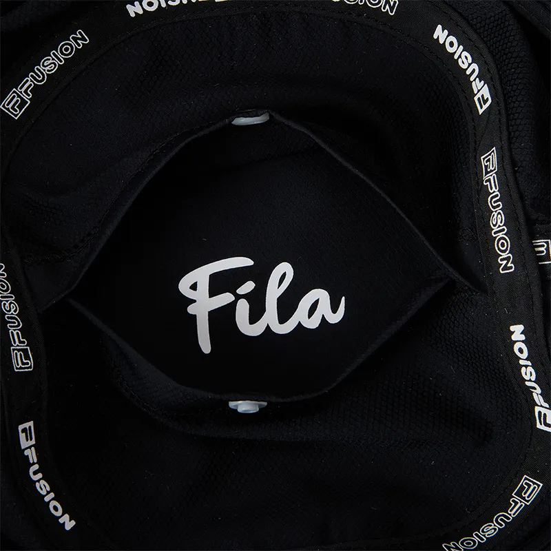 FILA FUSION Polyester, Polyamide, Elastane Bucket Hats Unisex Pitch Black-6