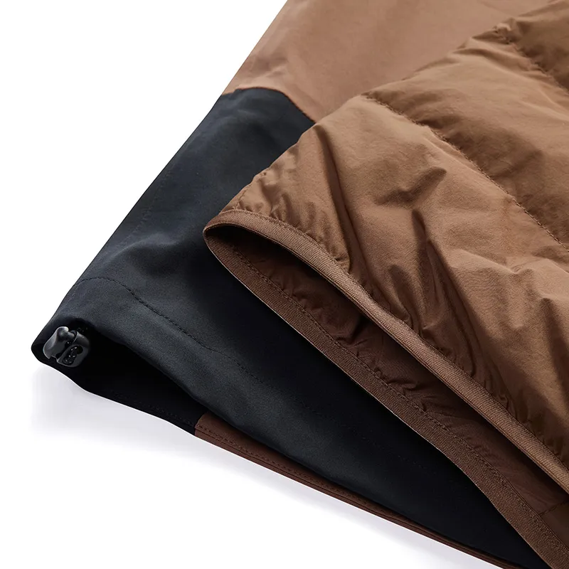 FILA FUSION FOB Warm Water-Repellent Windproof Windbreaker Jacket Unisex 2-Piece Set Mulberry Tree Brown-5