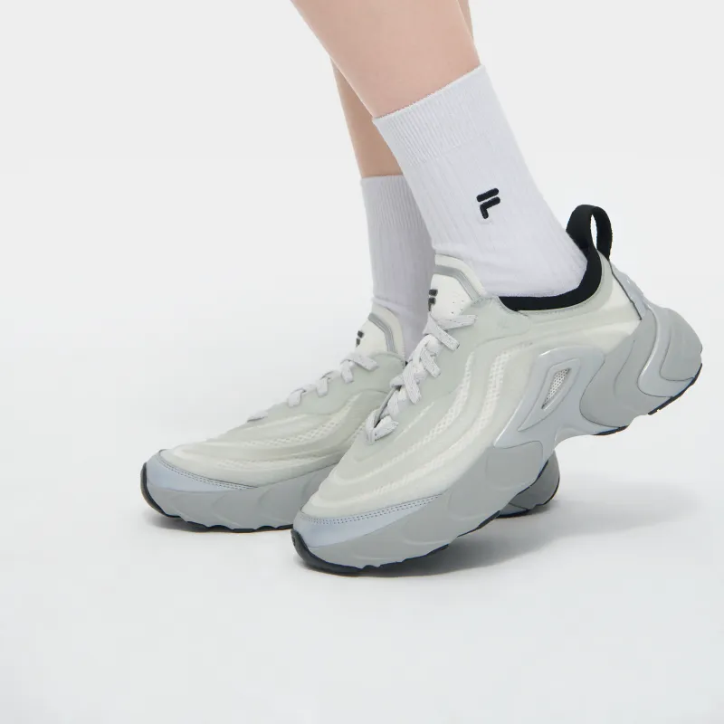 FILA FUSION Ray 4 Anti Slip Wear Resistant Low Top Casual Shoes Women's Light Gray-5