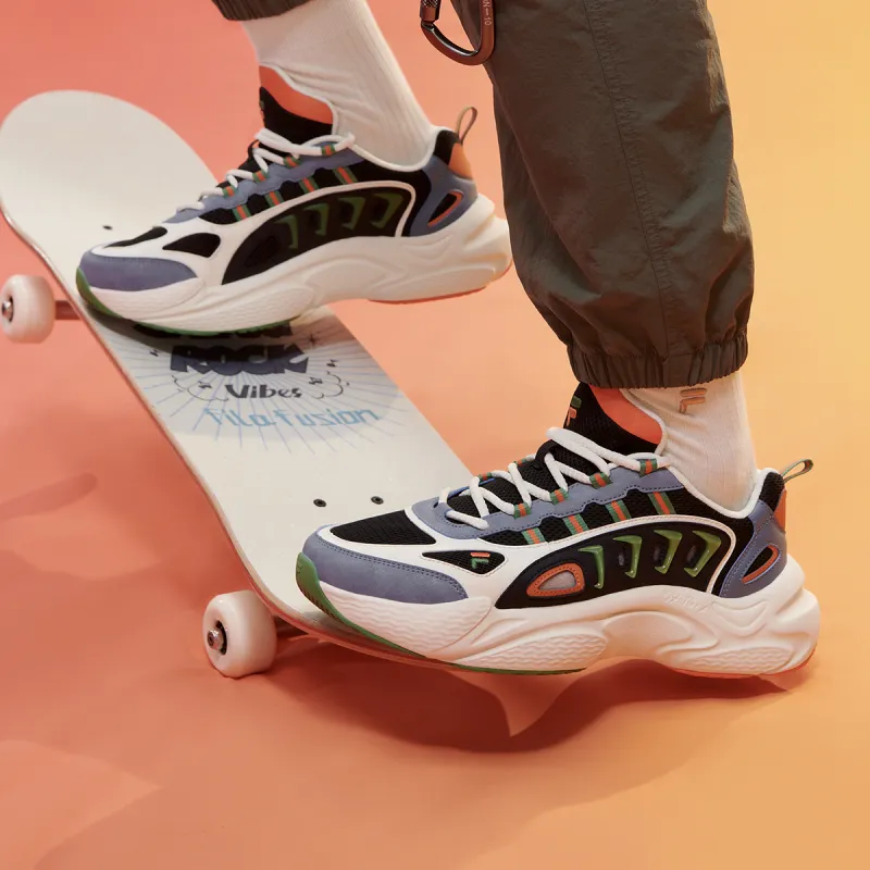 FILA FUSION Fashion Daddy Shoes 'Black Grey'-5