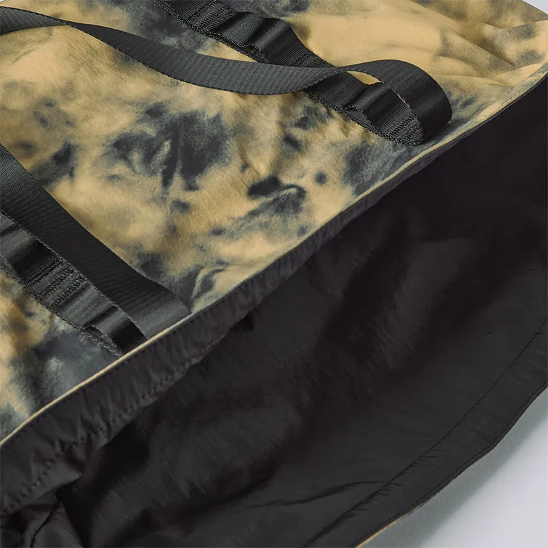 FILA FUSION Fabric Tote Handbag Unisex Light Coffee Color & Pitch Black-6