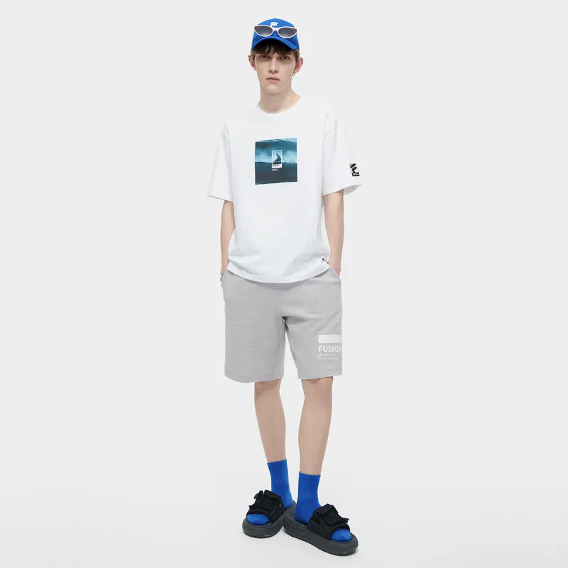 FILA FUSION CROSS OVER Casual Shorts Men Light Gray-9
