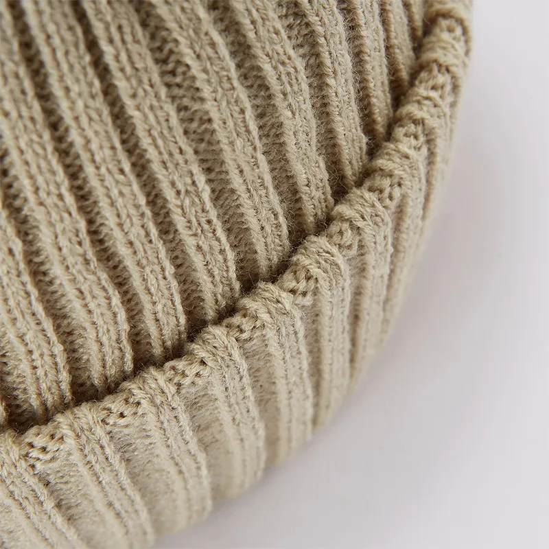 FILA FUSION Acrylic Beanies Unisex Light Brown Gray-3