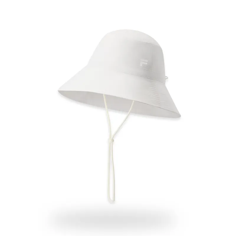 FILA FUSION Polyester Bucket Hats Unisex Heron White-2