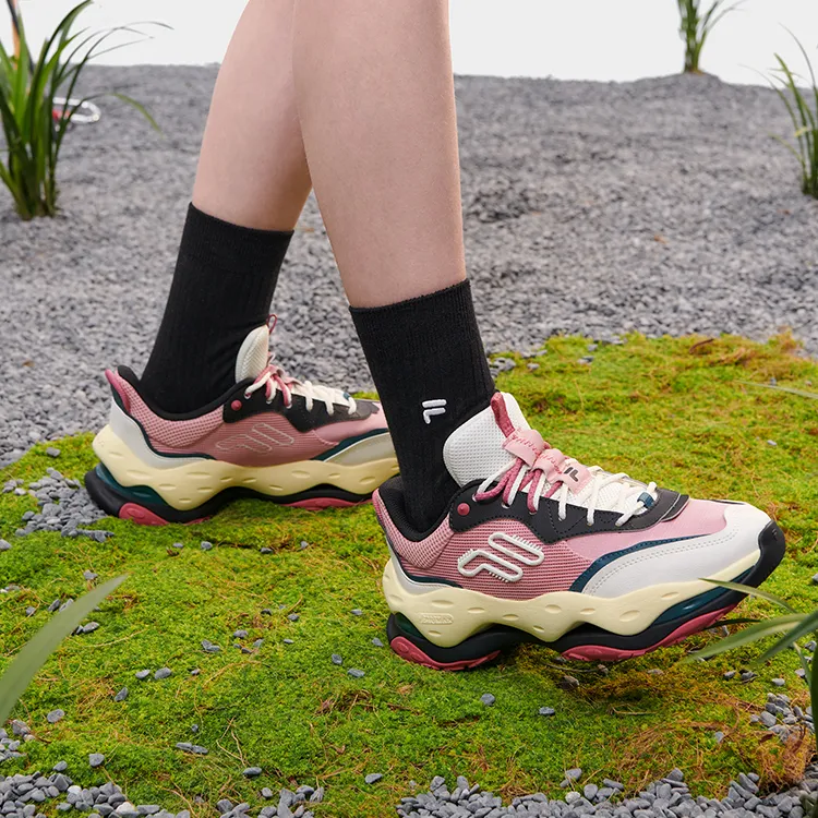 FILA FUSION Cheese Sneakers 'Pink White Red' Women's-6