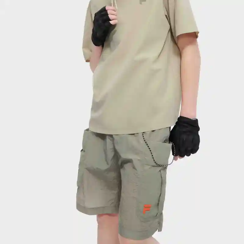 FILA FUSION Casual Shorts Men's Feather Gray green-6