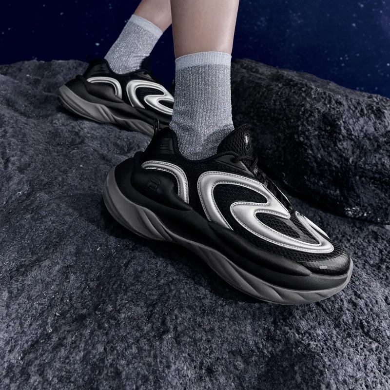 FILA FUSION BUZZARD Meteor Shoes Coverage Moisture Wicking Breathable Low Top Casual Shoes Women's Black-5