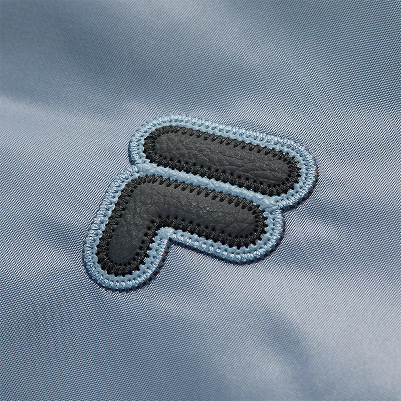 FILA FUSION Baseball Jacket Unisex Blue Beige Gray-3