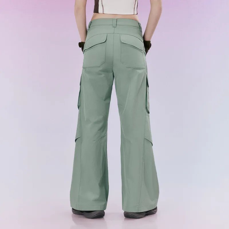 FILA FUSION Casual Pants Women's Light Green-3