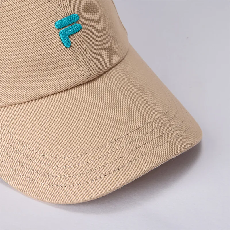FILA FUSION Cotton Baseball Caps Unisex Bear Brown-6