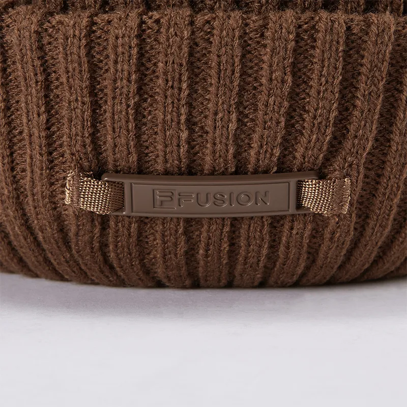 FILA FUSION Acrylic Beanies Unisex Nai Xiong Brown-5