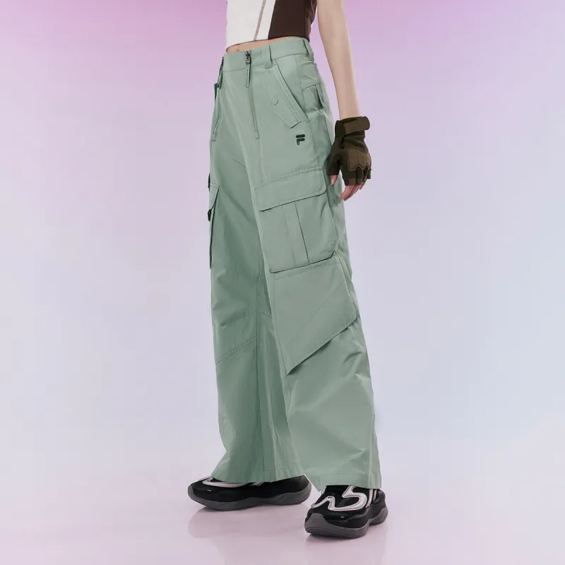 FILA FUSION Casual Pants Women's Light Green-2