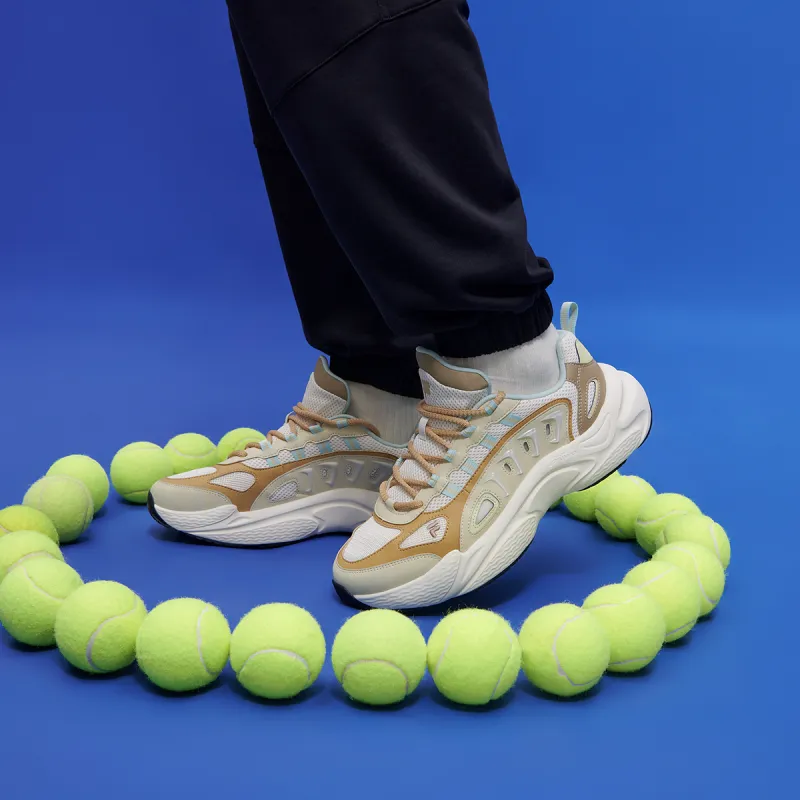FILA FUSION SKY TRAIL DX Fishbone Head Slip Resistant Low Top Chunky Sneakers Men's Yellow-5