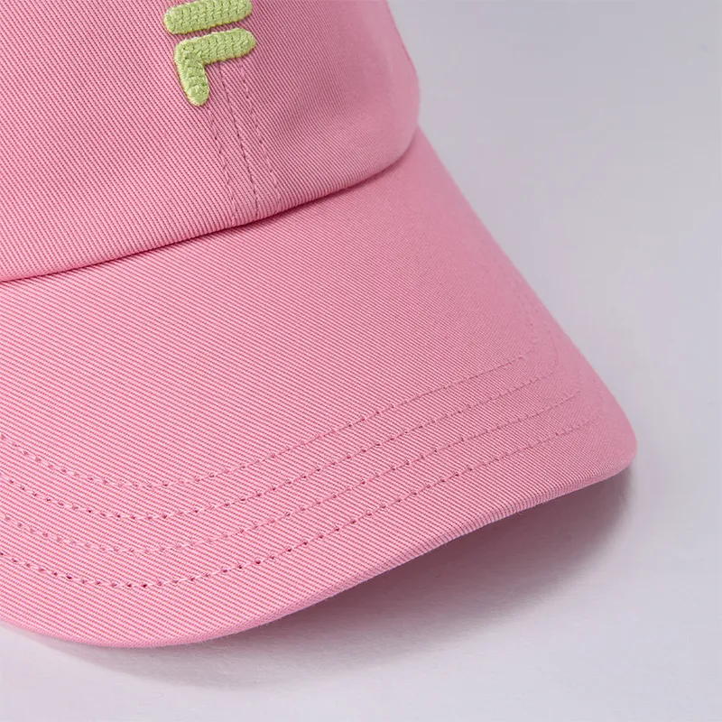 FILA FUSION Cotton Baseball Caps Unisex Wild Cherry Blossom Pink-6