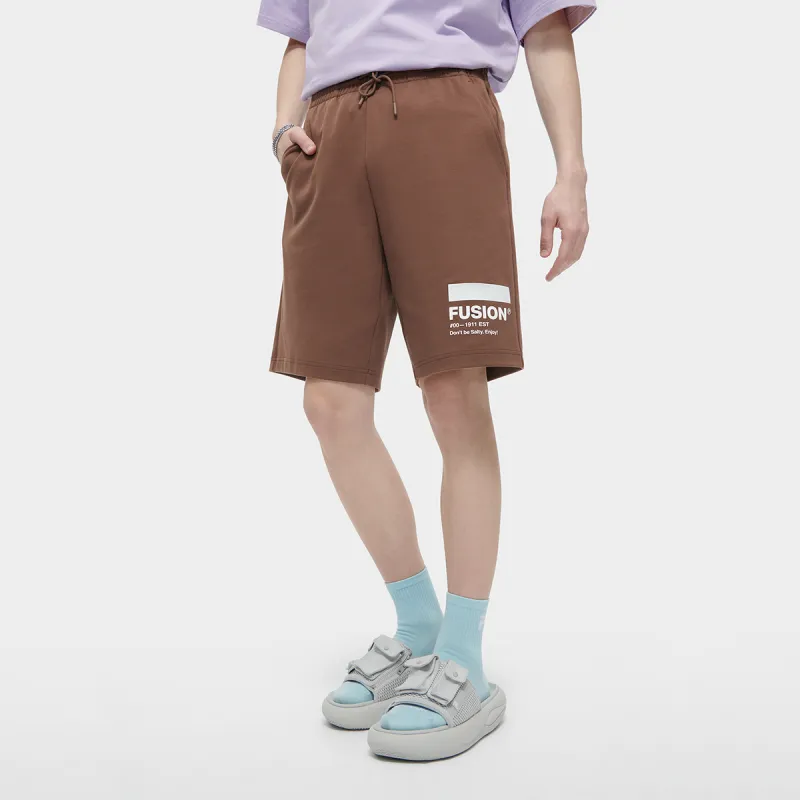 FILA FUSION Casual Shorts Unisex Dark Brown-5