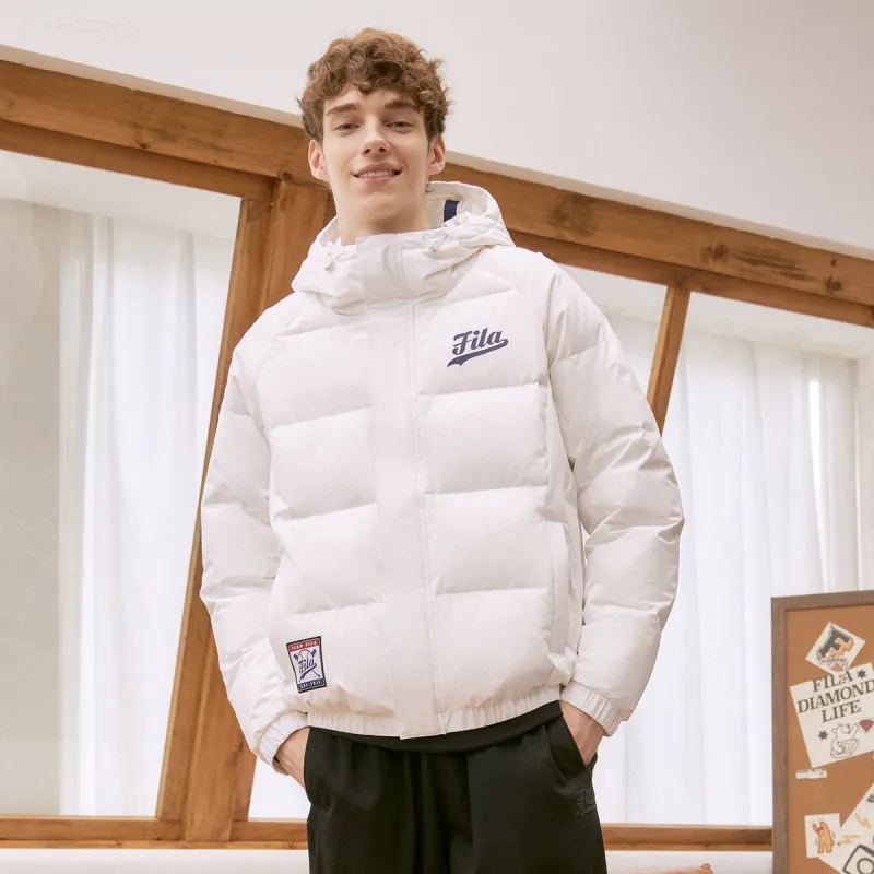 FILA FUSION QR Down Jacket Men's Standard White-4