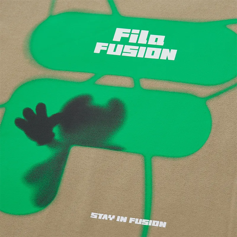 FILA FUSION T Shirt Unisex Walnut Brown-6