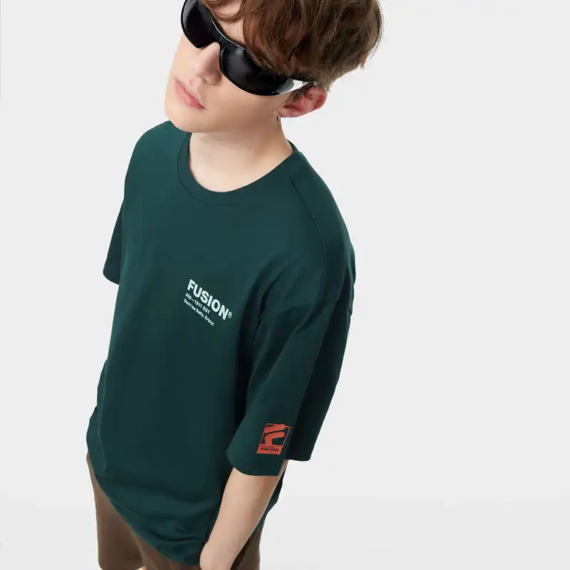 FILA FUSION T Shirt Unisex Western Yellow Pine Green-6