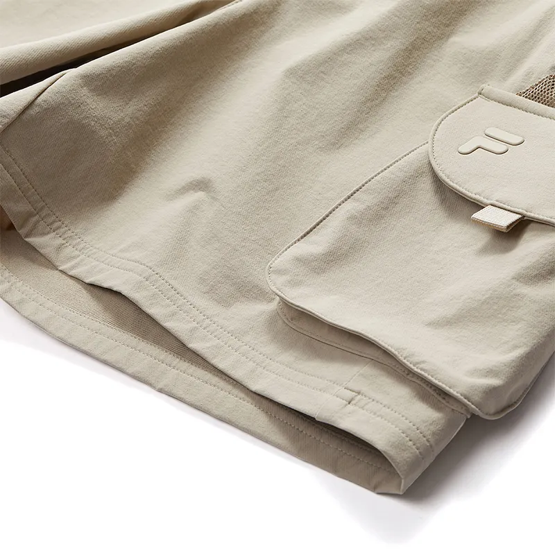 FILA FUSION Casual Shorts Women's Oil Painting Khaki DK-5