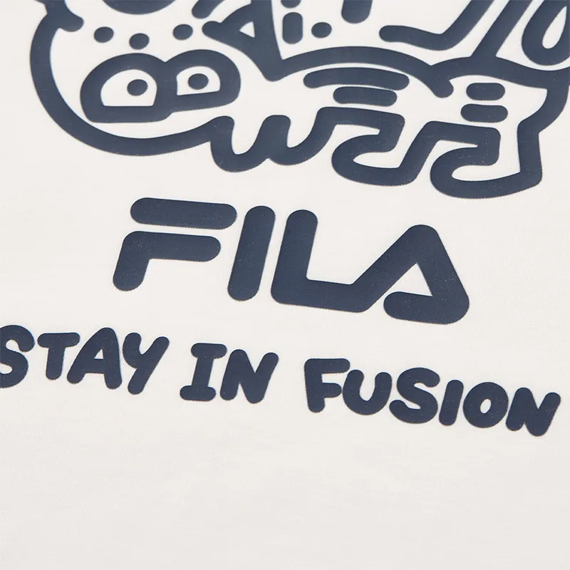 FILA FUSION T Shirt Unisex Cloud White WT-7