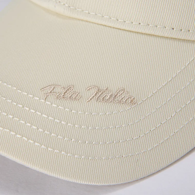 FILA FUSION Cotton Baseball Caps Unisex Heron White-5