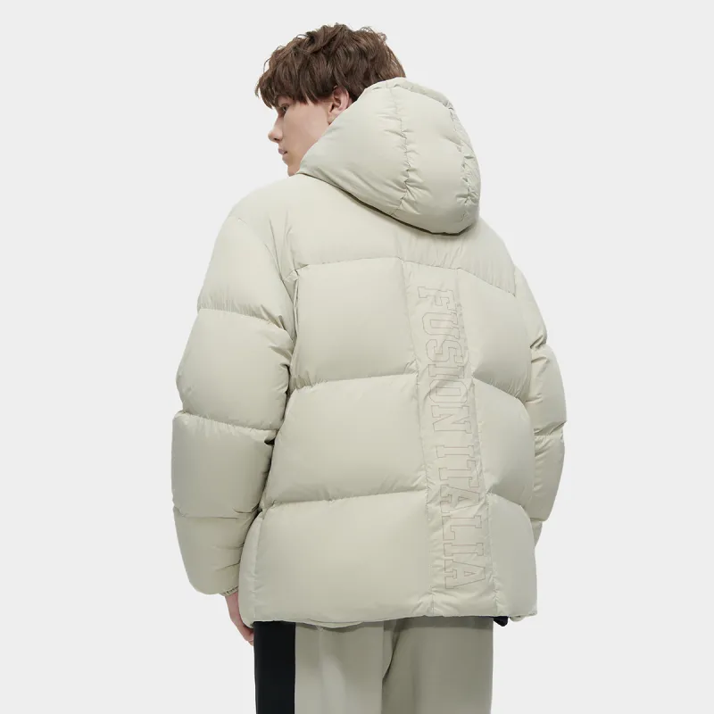 FILA FUSION RDS Civic Down Jacket Men's Duckling Gray-3