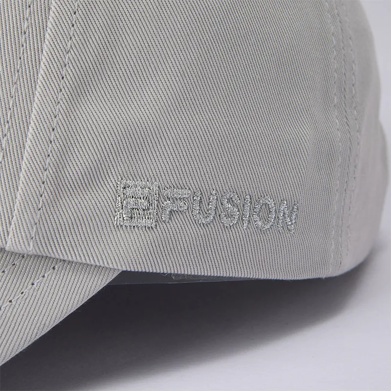 FILA FUSION Cotton Baseball Caps Unisex Blue Mist Gray-3