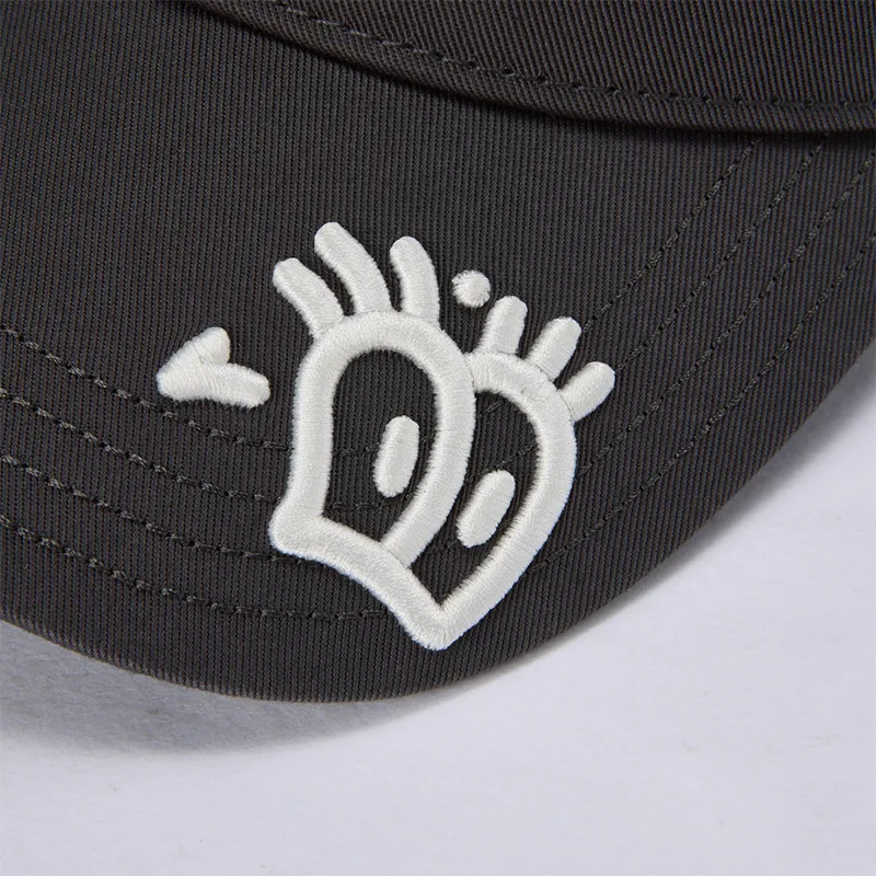 FILA FUSION x MR.DOODLE Cotton Baseball Caps Unisex Iron Ore Gray-4