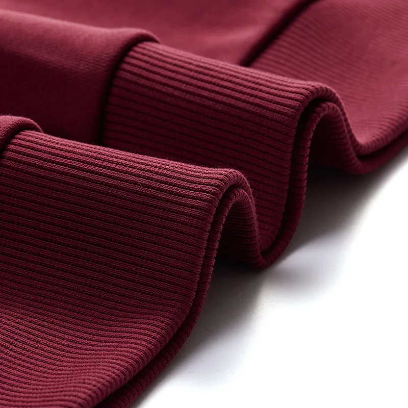 FILA FUSION FOB Series Pullover Sweatshirt Unisex Burgundy With A Hint Of Milk-7