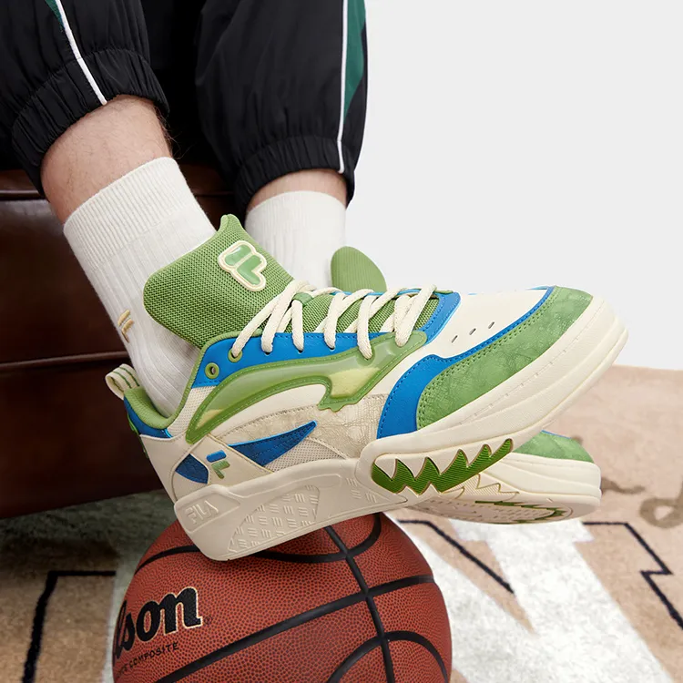 FILA FUSION Sport Vintage Basketball Shoes 'Green Beige'-5